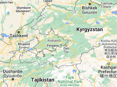 Map showing location of Asaka (40.64153, 72.23868)