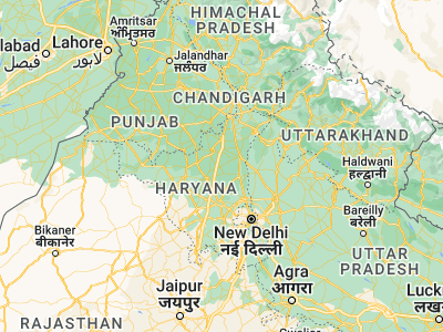 Map showing location of Asandh (29.52173, 76.60419)