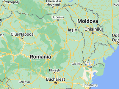 Map showing location of Asău (46.43333, 26.4)