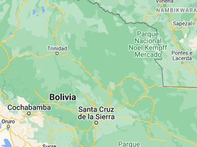 Map showing location of Ascensión (-15.7, -63.08333)