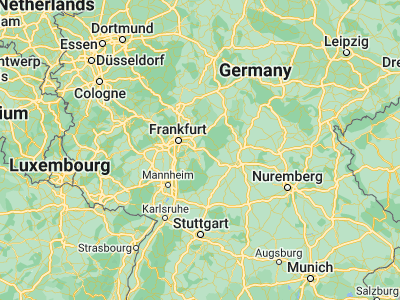 Map showing location of Aschaffenburg (49.97704, 9.15214)