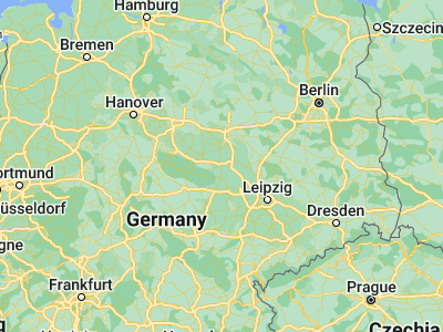 Map showing location of Aschersleben (51.75742, 11.46084)