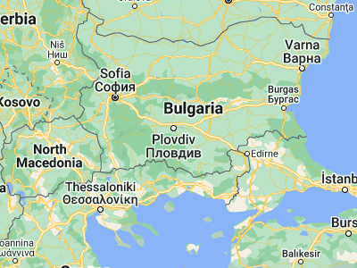 Map showing location of Asenovgrad (42.01667, 24.86667)