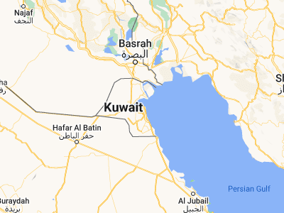 Map showing location of Ash Shāmīyah (29.34722, 47.96167)
