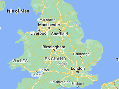 Map showing location of Ashby de la Zouch (52.74632, -1.4732)