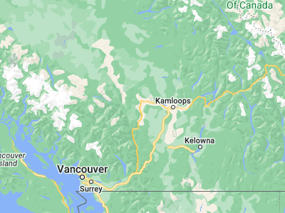 Map showing location of Ashcroft (50.71646, -121.2859)