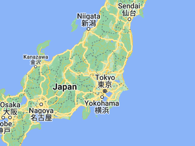 Map showing location of Ashikaga (36.33333, 139.45)