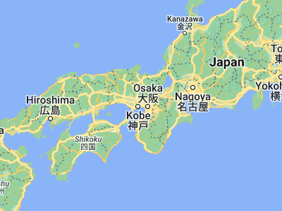 Map showing location of Ashiya (34.72807, 135.30264)