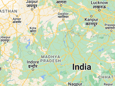 Map showing location of Ashoknagar (24.57468, 77.73038)