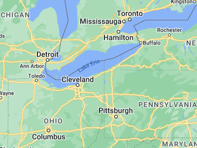 Map showing location of Ashtabula (41.86505, -80.78981)