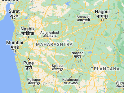 Map showing location of Āshti (19.38333, 76.23333)