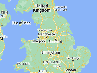 Map showing location of Ashton-under-Lyne (53.48876, -2.0989)