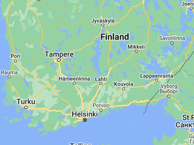 Map showing location of Asikkala (61.21667, 25.5)