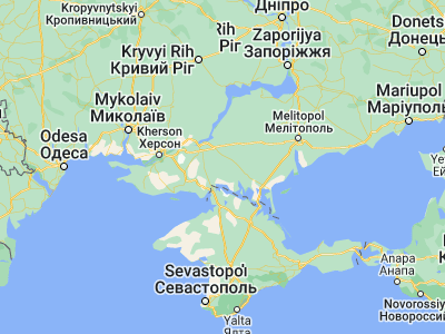 Map showing location of Askaniya Nova (46.45135, 33.86889)