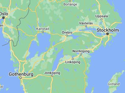 Map showing location of Askersund (58.87988, 14.9023)