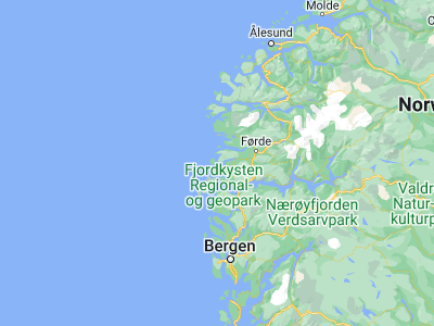 Map showing location of Askvoll (61.3463, 5.0704)