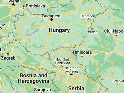 Map showing location of Ásotthalom (46.19875, 19.78334)