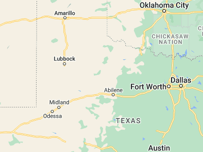 Map showing location of Aspermont (33.13343, -100.22733)