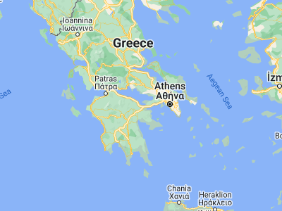 Map showing location of Ássos (37.93333, 22.83333)