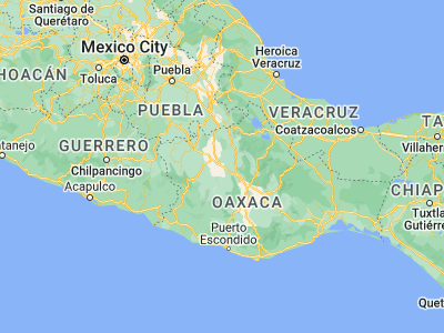 Map showing location of Asunción Nochixtlán (17.45808, -97.22332)