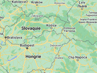 Map showing location of Aszaló (48.21667, 20.96667)