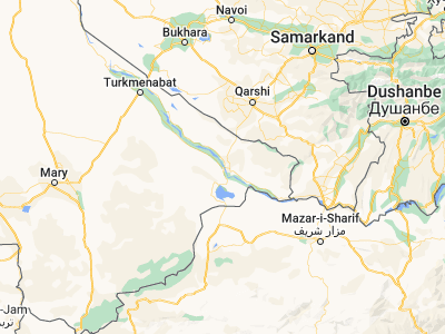Map showing location of Atamyrat (37.83574, 65.21058)