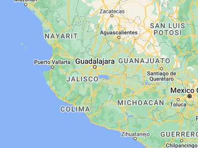 Map showing location of Atequiza (20.39006, -103.14065)