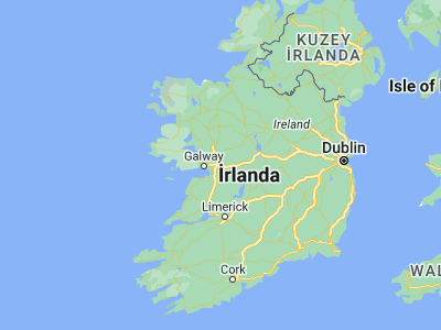 Map showing location of Athenry (53.29639, -8.74306)