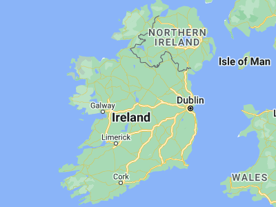 Map showing location of Athlone (53.43333, -7.95)