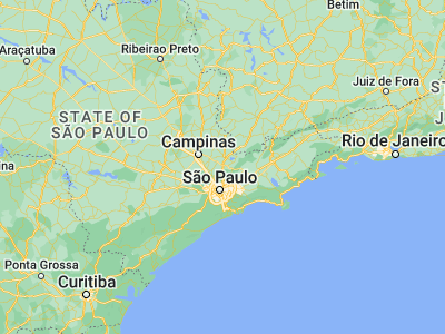 Map showing location of Atibaia (-23.11694, -46.55028)