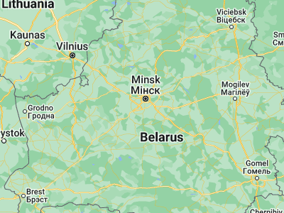 Map showing location of Atolina (53.7817, 27.4346)