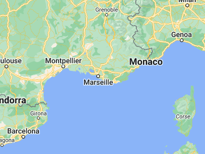 Map showing location of Aubagne (43.29276, 5.57067)