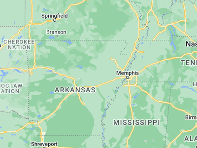 Map showing location of Augusta (35.28231, -91.36541)