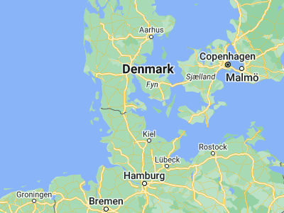 Map showing location of Augustenborg (54.95201, 9.87216)