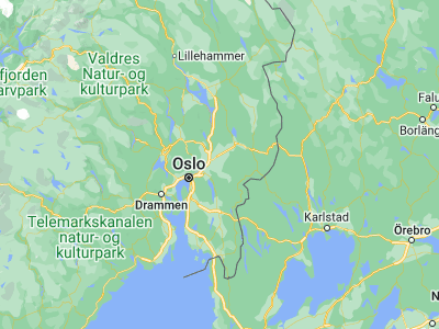 Map showing location of Auli (60.0345, 11.36046)