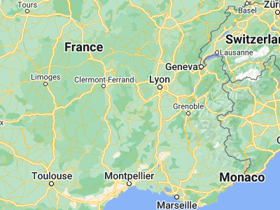 Map showing location of Aurec-sur-Loire (45.36907, 4.2049)