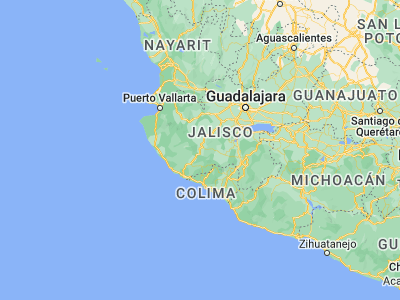 Map showing location of Autlán de Navarro (19.77249, -104.36531)