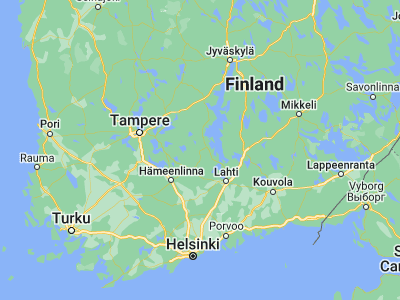 Map showing location of Auttoinen (61.3, 25.08333)