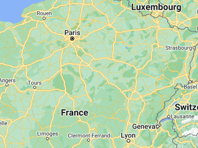 Map showing location of Auxerre (47.8, 3.56667)