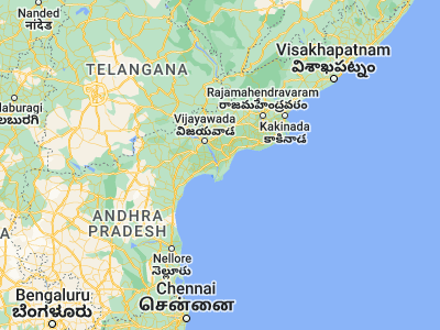 Map showing location of Avanigadda (16.02148, 80.91808)