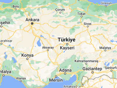Map showing location of Avanos (38.715, 34.84667)