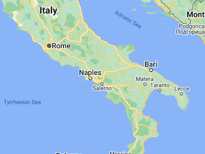 Map showing location of Avellino (40.91442, 14.78874)