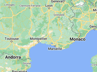 Map showing location of Avignon (43.94834, 4.80892)