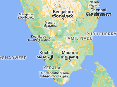 Map showing location of Avinashi (11.19297, 77.26865)