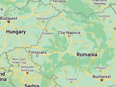 Map showing location of Avram Iancu (46.38333, 22.78333)