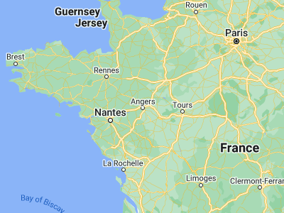 Map showing location of Avrillé (47.5, -0.58333)