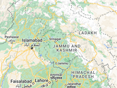 Map showing location of Awantīpur (33.91978, 75.01514)