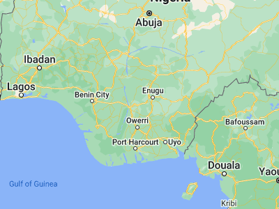 Map showing location of Awka (6.21009, 7.07411)