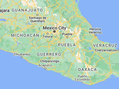 Map showing location of Axochiapan (18.50307, -98.75219)