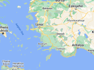 Map showing location of Aydın (37.84501, 27.83963)